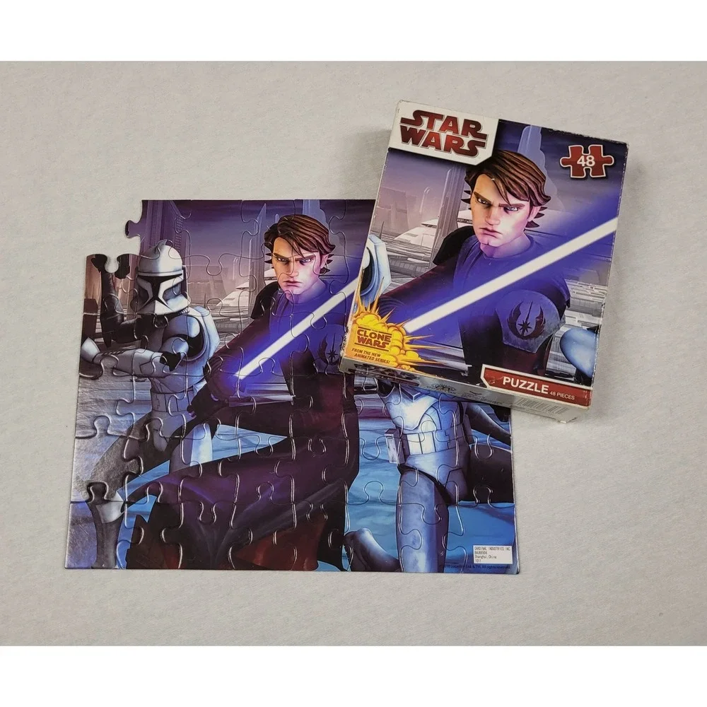 Star Wars Clone Wars Anakin Skywalker 48-piece Jigsaw Puzzle (Missing 1 Piece)
